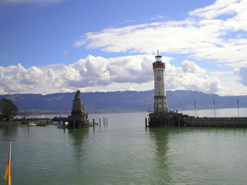 Hafeneinfahrt bei Lindu am Bodensee - Gasthaus Grüner Berg