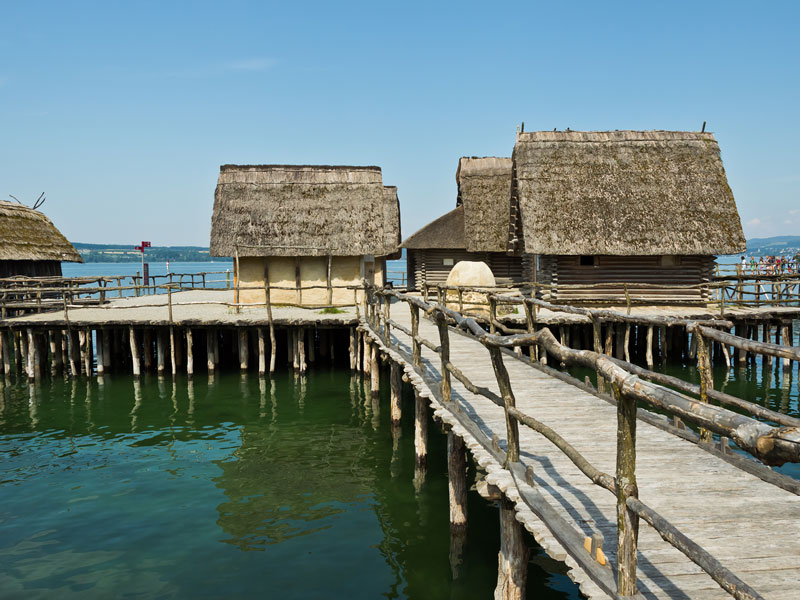 Unteruhldingen Dorf über Wasser - Gasthaus Grüner Berg